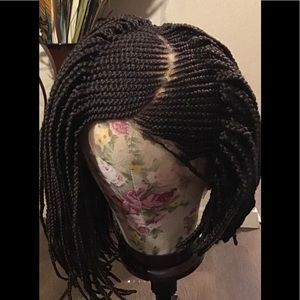 Full lace braided bob wig